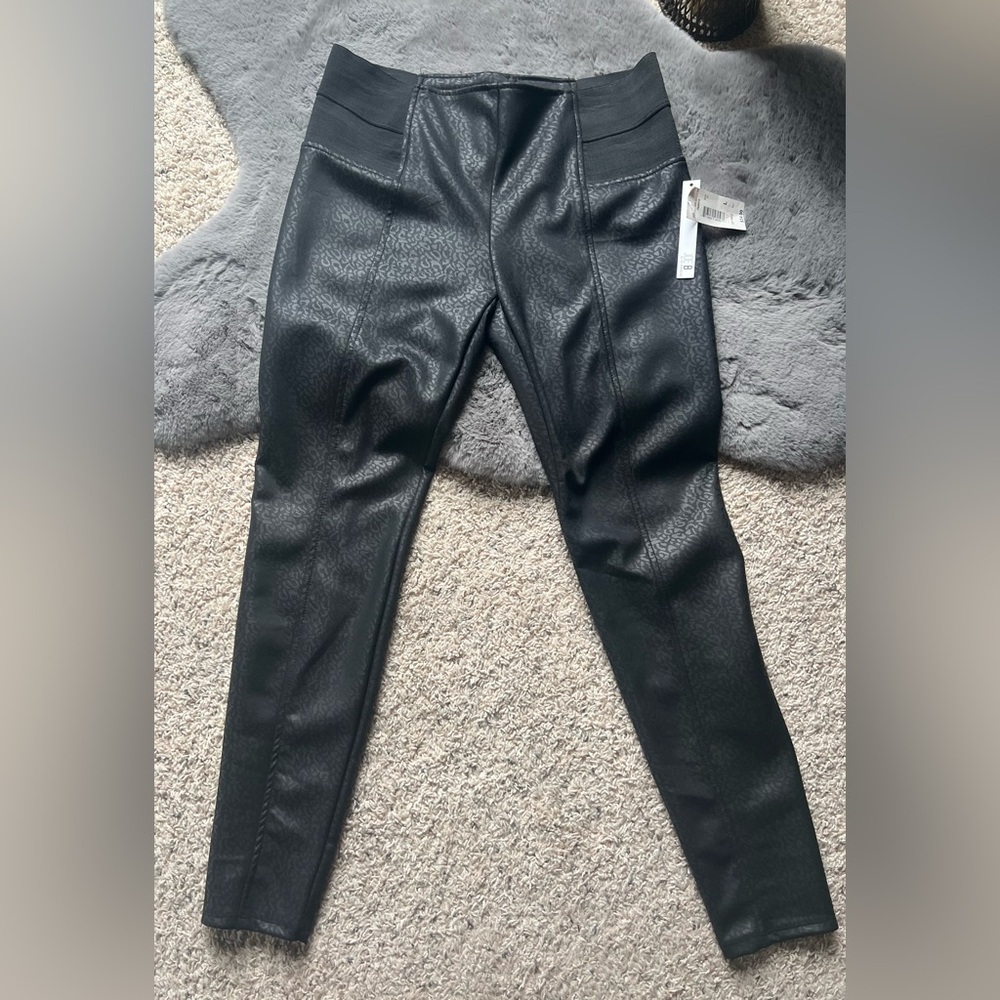 Black Faux Leather Pants